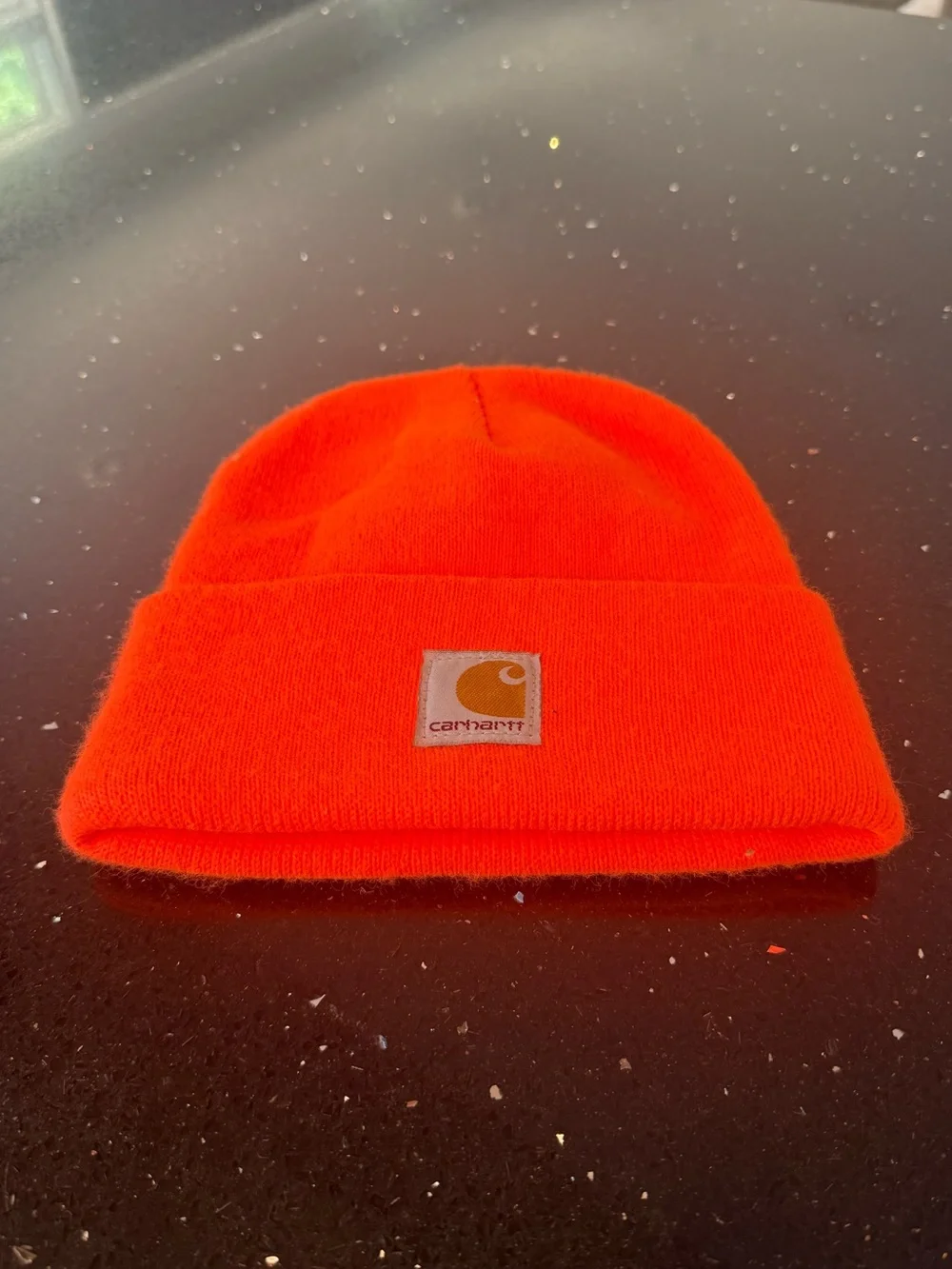 Carhartt Bright Orange Cuffed Beanie